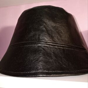 Genuine leather Anthropoligie Bucket Hat